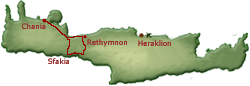 Tagestour nach Frangokastello & Rethymno