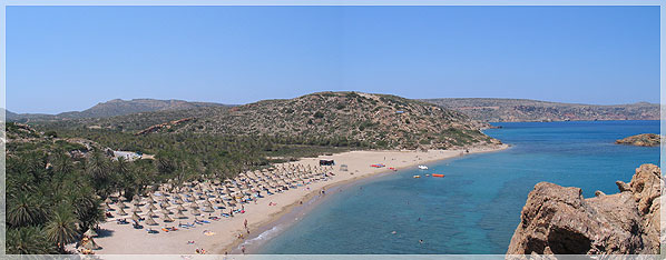 Der Palmenstrand Vai im Osten Kretas