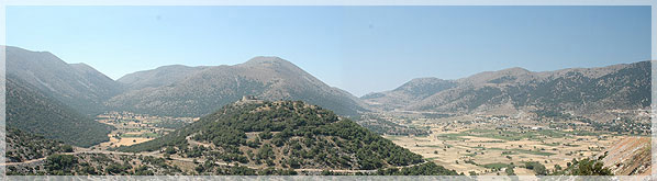 Blick auf die Askifou Hochebene von Norden gesehen