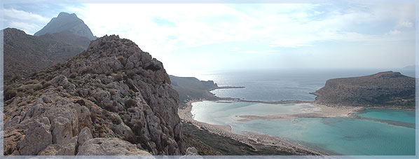 Die Bucht von Balos, ein Tagesausflug mit dem Schiff von Kastelli.
