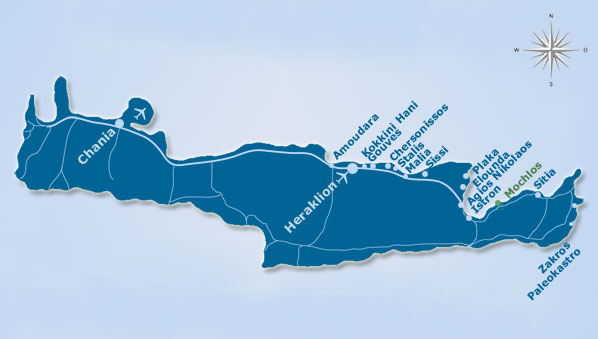 Kreta Karte Mochlos