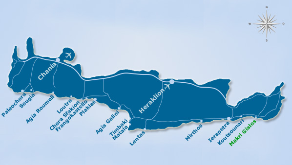Kreta Karte Makri Gialos