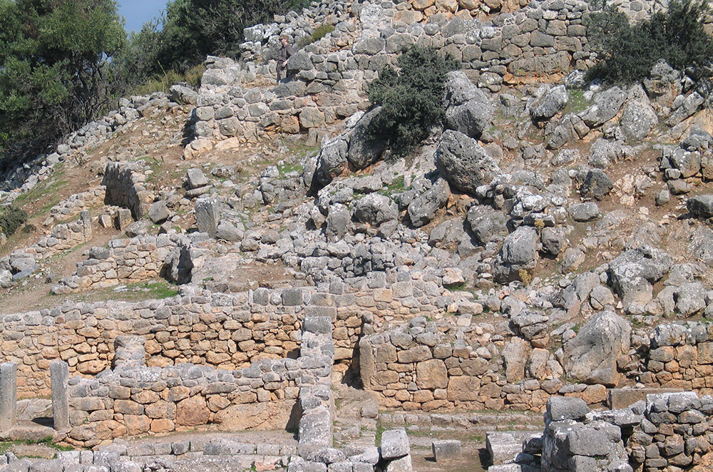 Wunderschone Dorische Ruinenstatte Auf Kreta Bilder