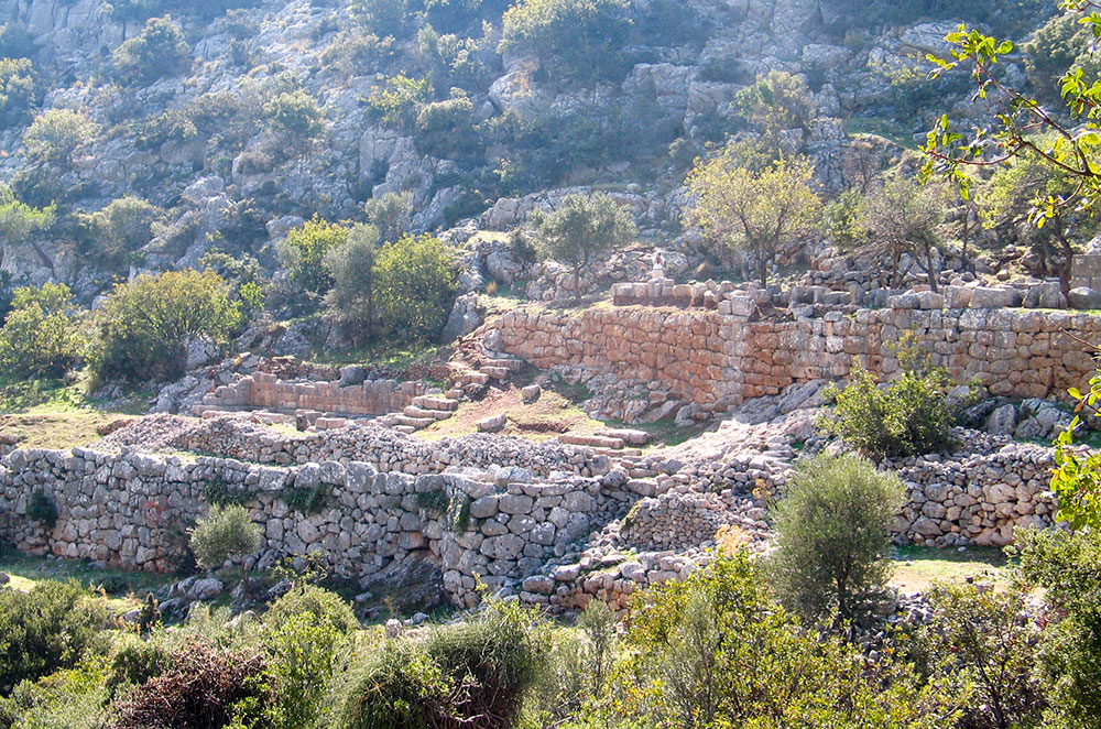 Wunderschone Dorische Ruinenstatte Auf Kreta Bilder