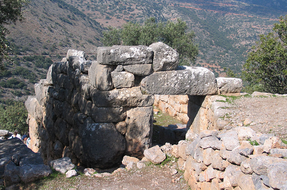 Dorische Ruinenstatte Auf Kreta